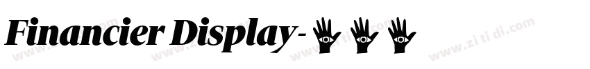 Financier Display字体转换 Financier Display字体转换